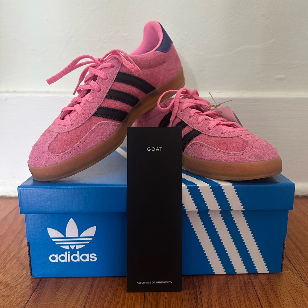 COPY - Adidas gazelle indoor “bliss pink purple” Mrs size 5.5 women’s size 7 - Picture 2 of 5